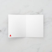 Oh Deer Rudolph Reindeer Grappig Kerstontwerp Feestdagen Kaart (Binnen)