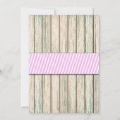 Oh Deer! Rustic Girl Baby shower Uitnodiging (Achterkant)