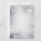 Oh Deer Rustic Winter Floral Baby shower per post  Kaart (Achterkant)