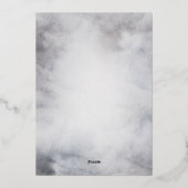 Oh Deer Rustic Winter Floral Merry Kerstmis Folie Uitnodiging (Achterkant)