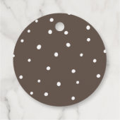 Oh Deer rustieke Herfst Woodland Baby shower Bedankjes Labels (Achterkant)