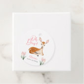 Oh Deer rustieke Spring Woodland Baby shower Bedankjes Labels (In situ)