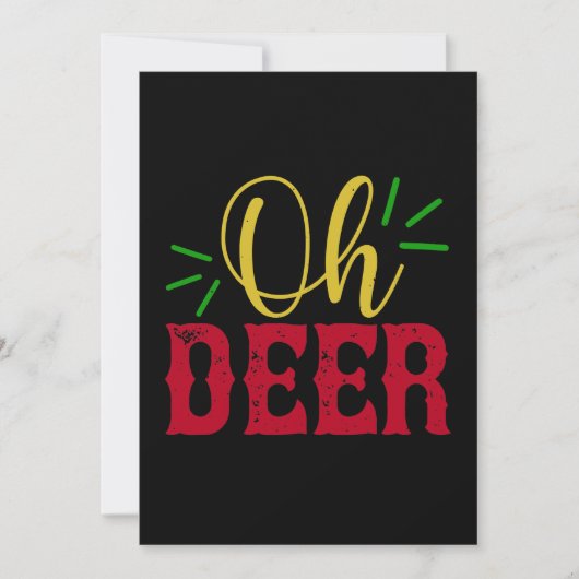 Oh Deer Save The Date (Voorkant)