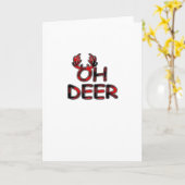 Oh Deer Schoon Lay-out Kaart (Gele Bloem)
