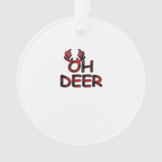 Oh Deer Schoon Lay-out Ornament (voorkant)
