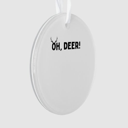 Oh Deer Simple Aesthetic Acrylic Ornament (voorkant)