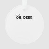 Oh Deer Simple Aesthetic Acrylic Ornament (voorkant)