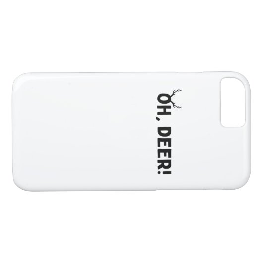 Oh Deer Simple Aesthetic  Case-Mate iPhone Case (Achterkant (Horizontaal))