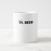 Oh Deer Simple Aesthetic  Grote Koffiekop (Voorkant)
