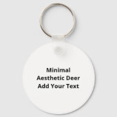 Oh Deer Simple Aesthetic Keychain (Achterkant)