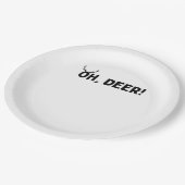 Oh Deer Simple Aesthetic  Papieren Bordje (Gekanteld)