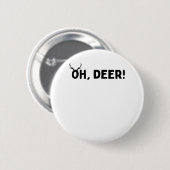 Oh Deer Simple Aesthetic Ronde Button 5,7 Cm (Voorkant /achterkant)