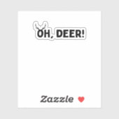 Oh Deer Simple Aesthetic  Sticker (Vel)