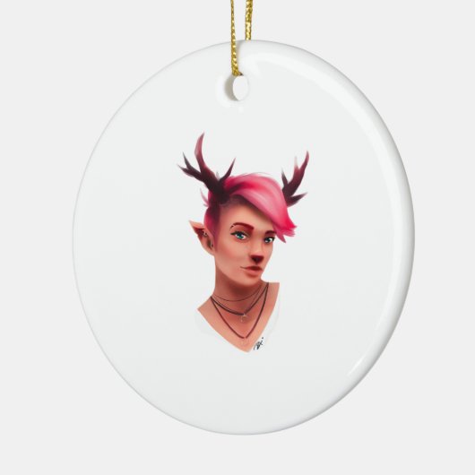 Oh Deer Simple Creative Style Keramisch Ornament (Links)