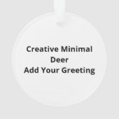 Oh Deer Simple Creative Style Ornament (achterkant)