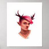 Oh Deer Simple Creative Style  Poster (Voorkant)