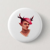 Oh Deer Simple Creative Style  Ronde Button 5,7 Cm (Voorkant)