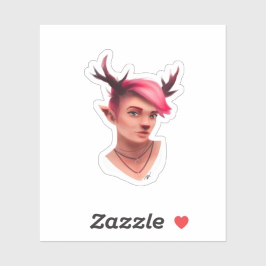 Oh Deer Simple Creative Style  Sticker (Vel)