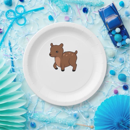 Oh Deer Soft Minimal Design  Papieren Bordje (Feest)