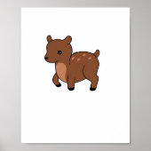 Oh Deer Soft Minimal Design  Poster (Voorkant)