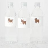 Oh Deer Soft Minimal Design Waterfles Etiket (Flessen)