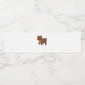 Oh Deer Soft Minimal Design Waterfles Etiket (Enkel label)