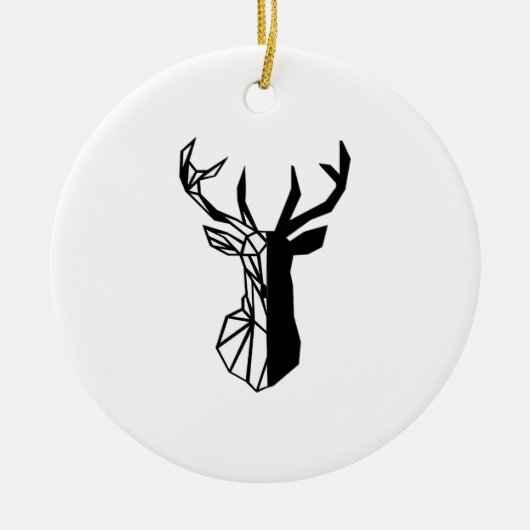Oh Deer Soft Minimal Vibe Keramisch Ornament (Voorkant)