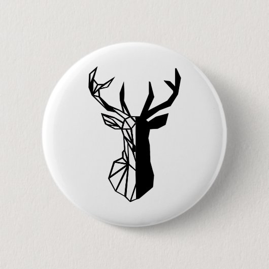 Oh Deer Soft Minimal Vibe Ronde Button 5,7 Cm (Voorkant)