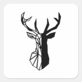 Oh Deer Soft Minimal Vibe  Vierkante Sticker (Voorkant)