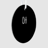Oh Deer Trendy Halloween Style Acrylic Ornament (voorkant)