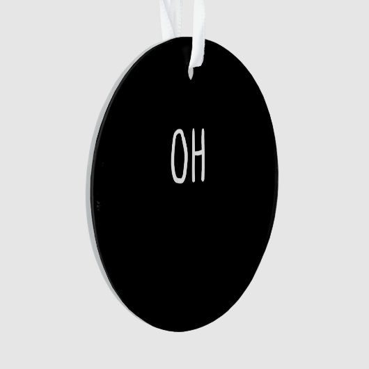 Oh Deer Trendy Halloween Style Acrylic Ornament (voorkant)