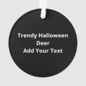 Oh Deer Trendy Halloween Style Acrylic Ornament (achterkant)