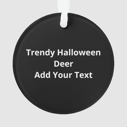 Oh Deer Trendy Halloween Style Acrylic Ornament (achterkant)