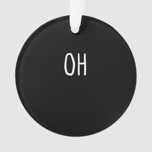 Oh Deer Trendy Halloween Style Acrylic Ornament (voorkant)