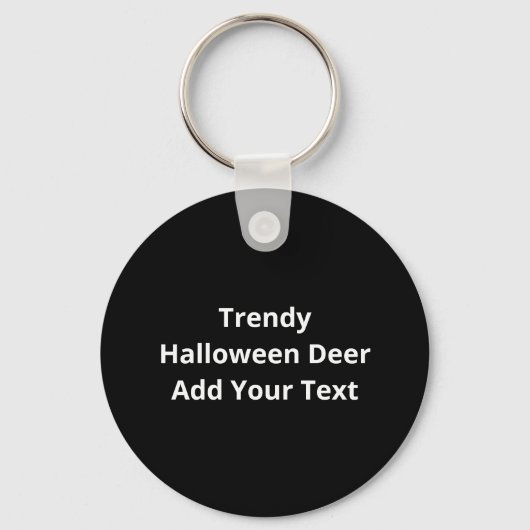 Oh Deer Trendy Halloween Style Keychain (Achterkant)