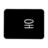 Oh Deer Trendy Halloween Style  Magneet (Horizontaal)