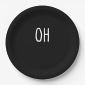 Oh Deer Trendy Halloween Style  Papieren Bordje (Voorkant)