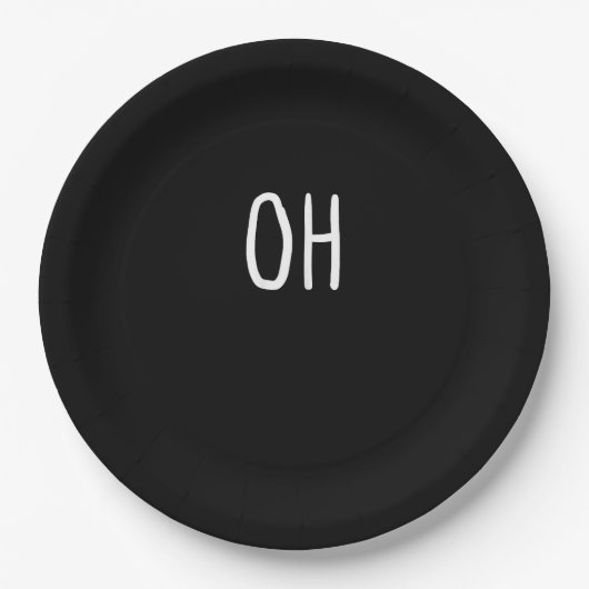 Oh Deer Trendy Halloween Style  Papieren Bordje (Voorkant)