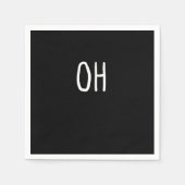 Oh Deer Trendy Halloween Style  Servet (Voorkant)