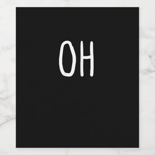 Oh Deer Trendy Halloween Style  Wijn Etiket (Enkel label)