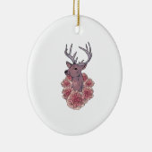 Oh Deer Trendy Minimal Aesthetic Keramisch Ornament (Rechts)