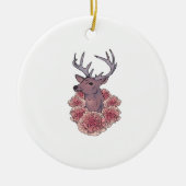 Oh Deer Trendy Minimal Aesthetic Keramisch Ornament (Voorkant)