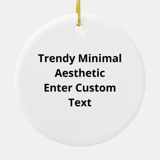 Oh Deer Trendy Minimal Aesthetic Keramisch Ornament (Achterkant)