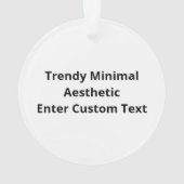 Oh Deer Trendy Minimal Aesthetic Ornament (achterkant)