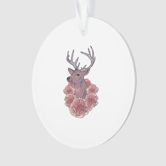 Oh Deer Trendy Minimal Aesthetic Ornament (voorkant)