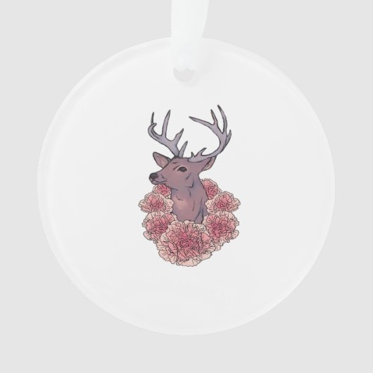Oh Deer Trendy Minimal Aesthetic Ornament (voorkant)
