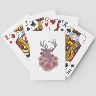 Oh Deer Trendy Minimal Aesthetic  Pokerkaarten