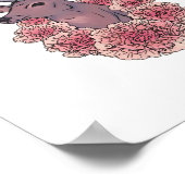 Oh Deer Trendy Minimal Aesthetic Poster (Hoek)