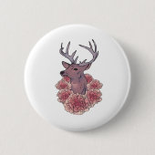 Oh Deer Trendy Minimal Aesthetic  Ronde Button 5,7 Cm (Voorkant)