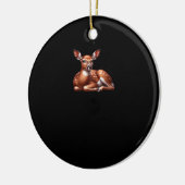 Oh Deer Trendy Modern Aesthetic Keramisch Ornament (Links)